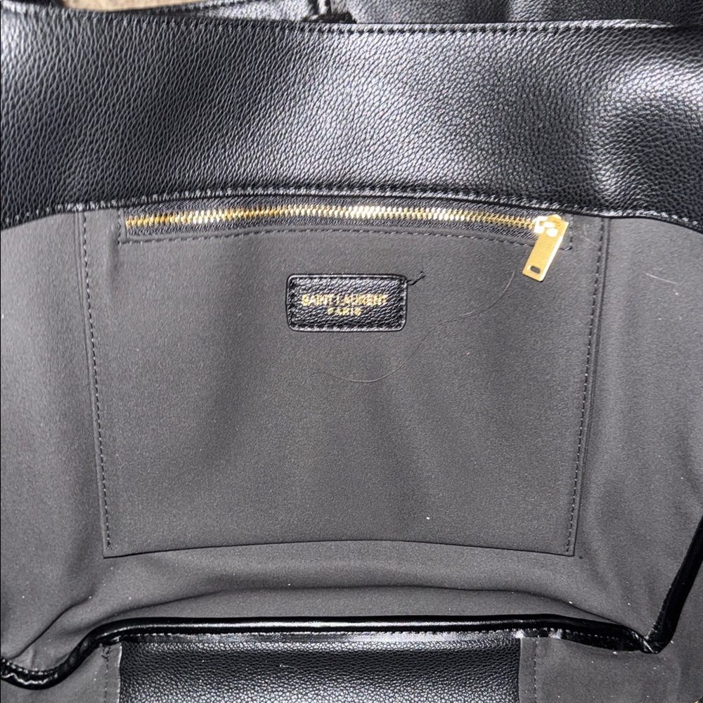 YSL Black Leather Tote Bag - Picture 4 of 8
